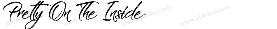 Pretty On The Inside字体转换